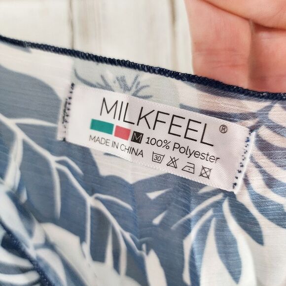 Milkfeel Floral Swimsuit Sarong Coverup Blue OSFA - Picture 6 of 8